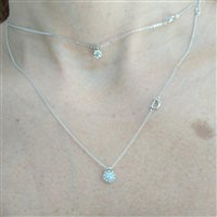 Collana Damiani Donna Margherita in Oro bianco Diamante 0.11 Ct 20074583 - 20074583